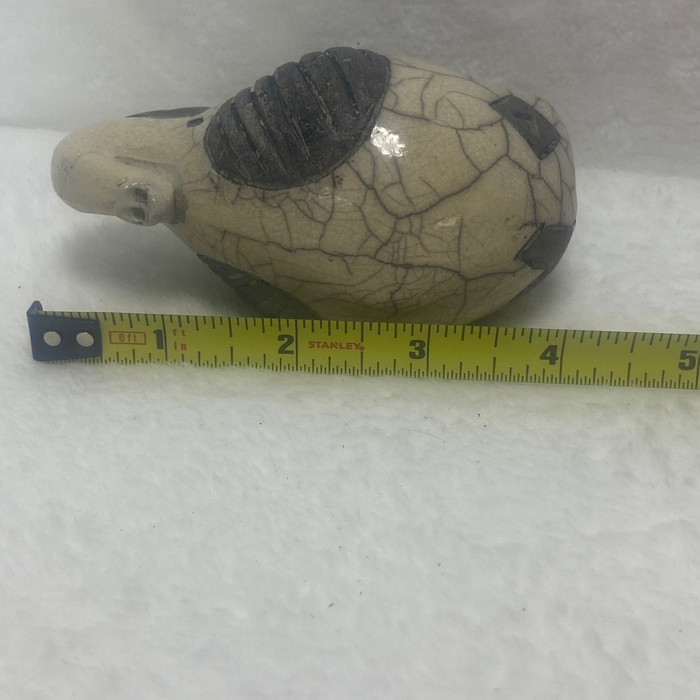South African Raku Elephant Handmade Ceramic Elephant Collectible Crackle Glaze - Picture 15 of 15